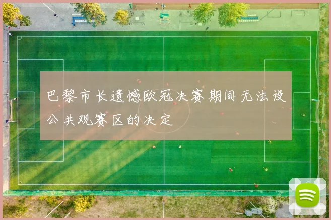 巴黎市长遗憾欧冠决赛期间无法设公共观赛区的决定